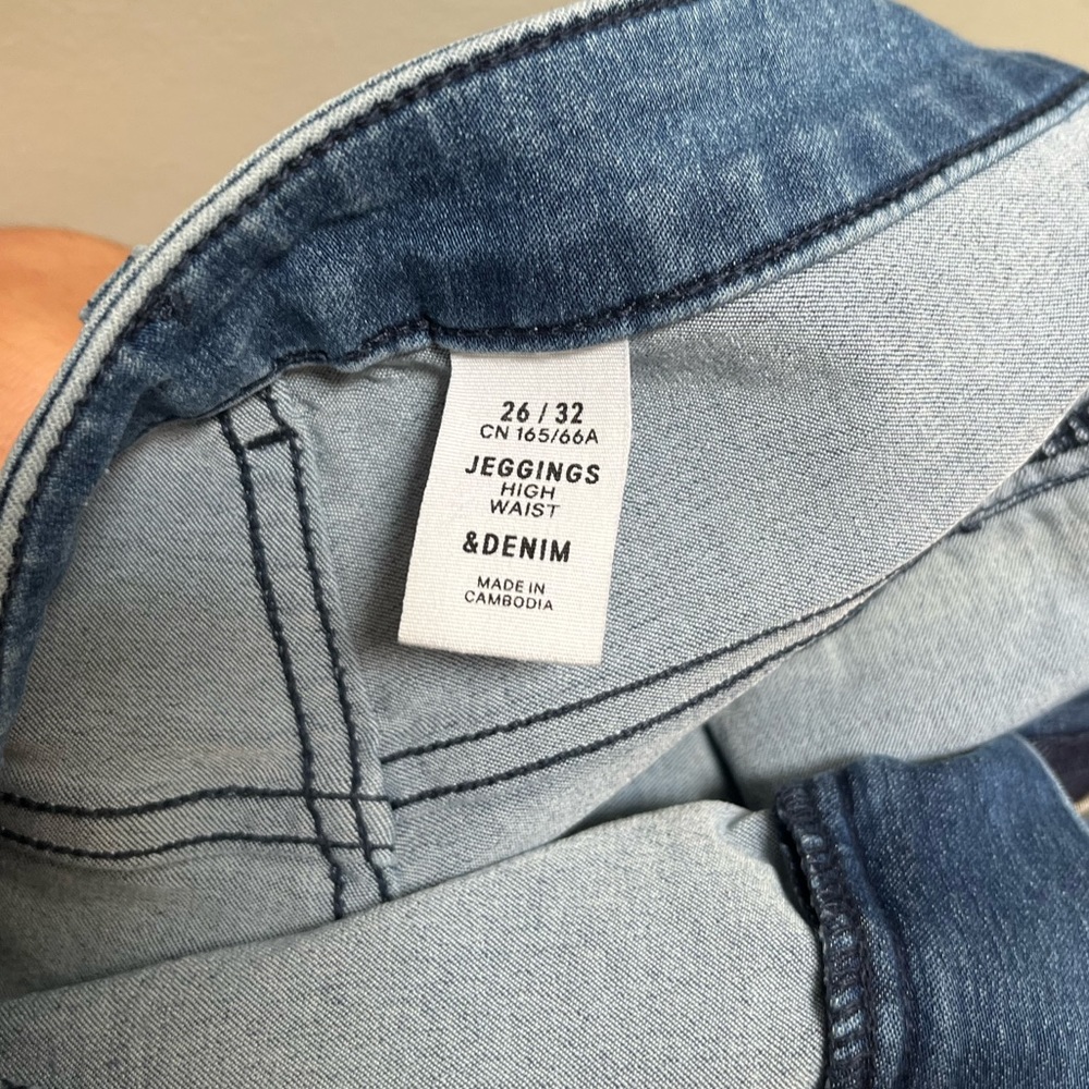 H&M High Rise Dark Blue Skinny Jeans - Picture 3 of 6